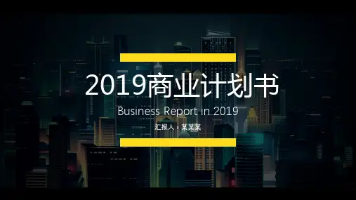 充电桩商业计划书 ppt