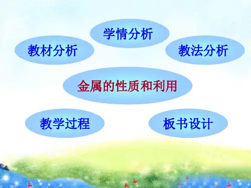 初中化学说课稿金属的冶炼与利用ppt课件