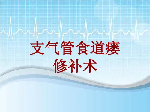 手术讲解模板：支气管食道瘘修补术