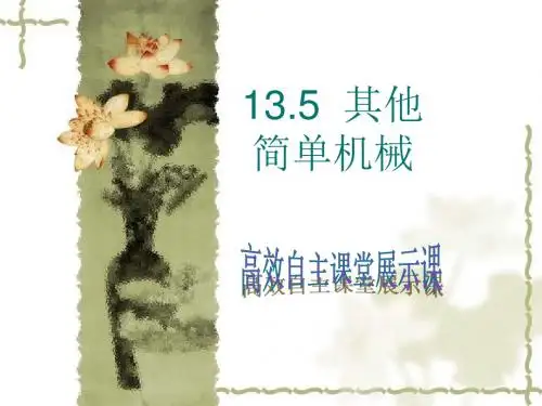 13-5《其他简单机械》课件共33页