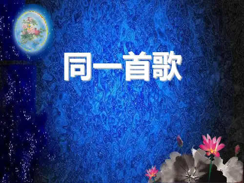 《同一首歌》PPT课件(1)