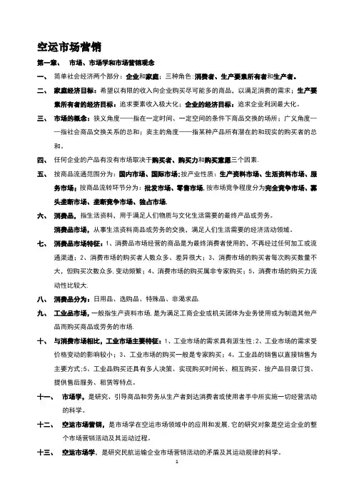 民航市场营销