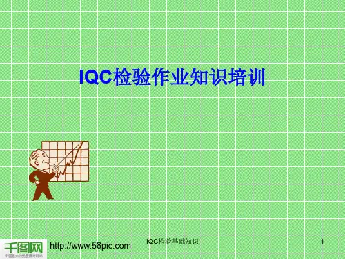 来料品质检验(IQC)知识培训PPT模板