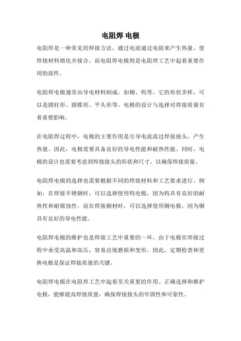 电阻焊 电极