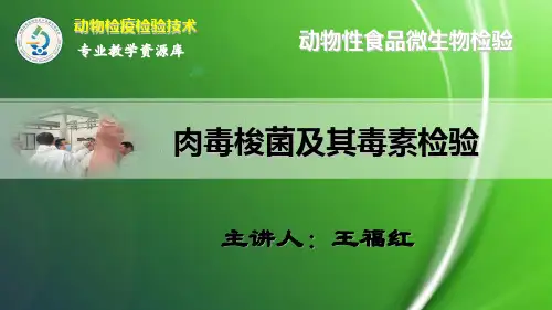 肉毒梭菌及其毒素检验