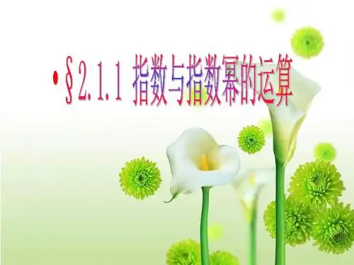 数学：2.1.1《指数与指数幂的运算》课件(新人教A版必修1)(中学课件2019)