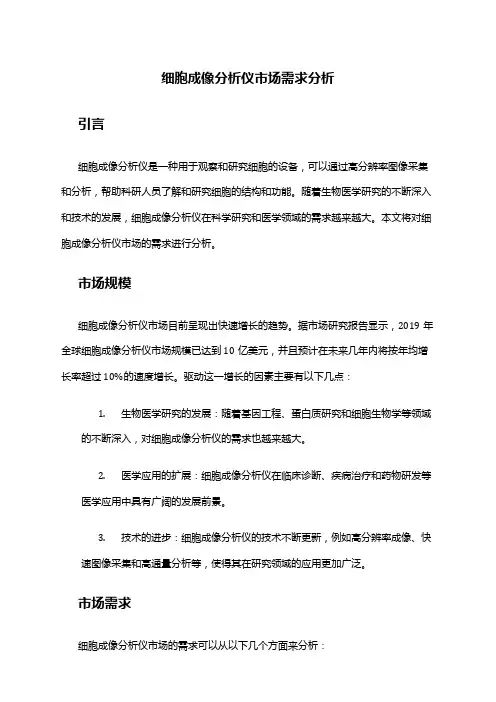 2024年细胞成像分析仪市场需求分析