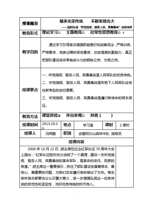 战备教育《继承光荣传统--不断发扬光大》(无水印)