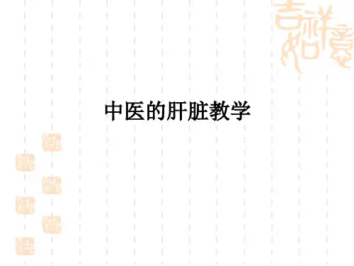 中医的肝脏ppt课件