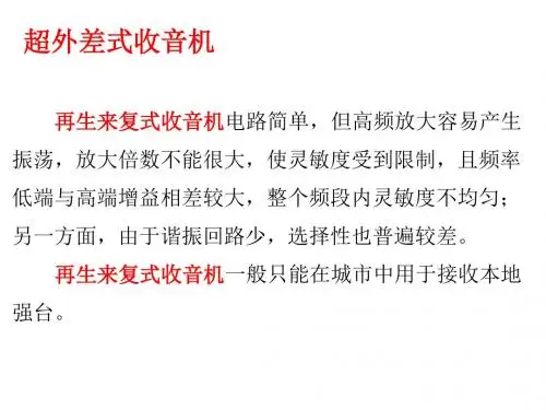 5 (文科班)迪声CXA1691超外差式收音机解读