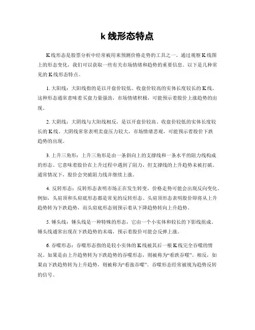 k线形态特点