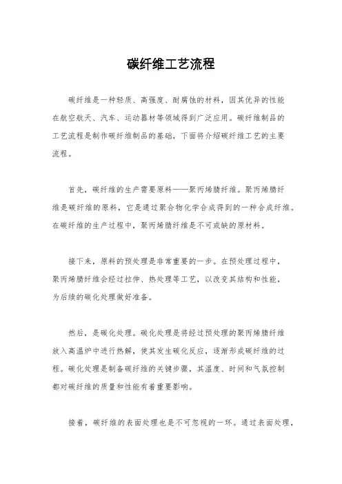 碳纤维工艺流程