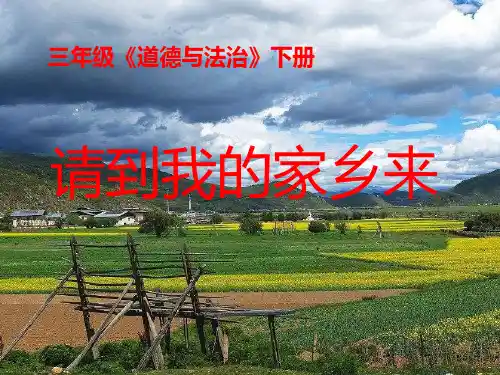 三年级下册道德与法治课件-7.请到我的家乡来-部编版 (共12张PPT)精品课件