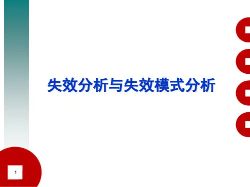 FMEA失效分析与失效模式分析全