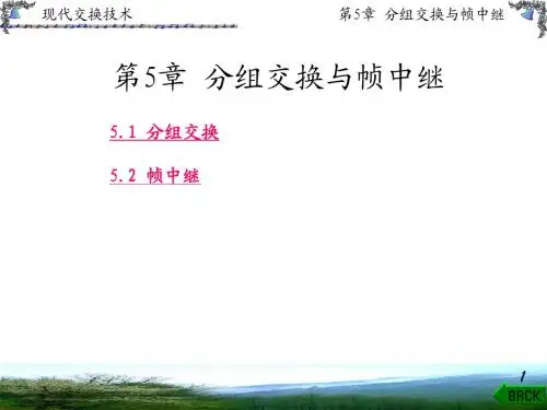 现代交换技术第5章 分组交换与帧中继