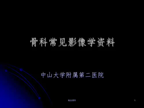 骨科常见疾病影像PPT课件