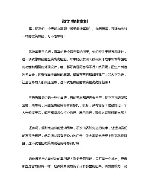 微笑曲线案例