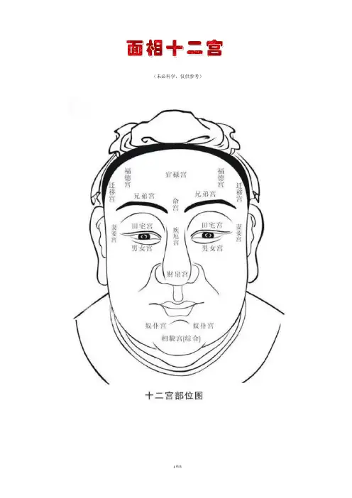 医美基础学面部十二宫