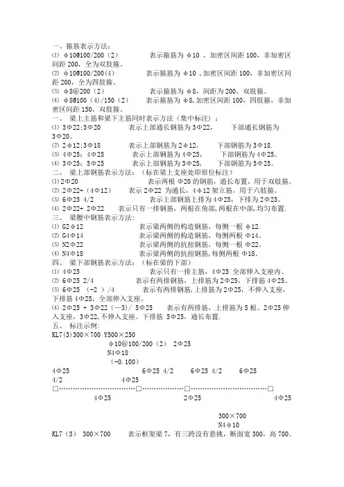 钢筋工程量计算实例
