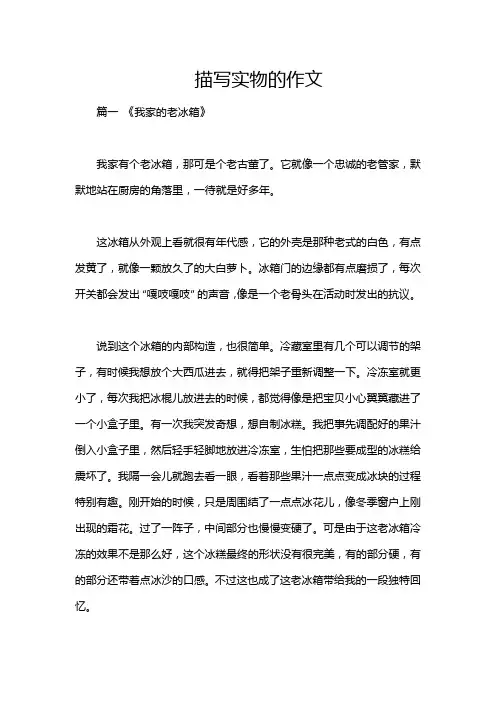 描写实物的作文