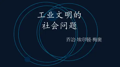 工业文明的社会问题.