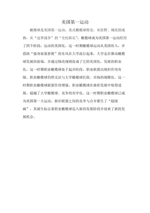 美国第一运动