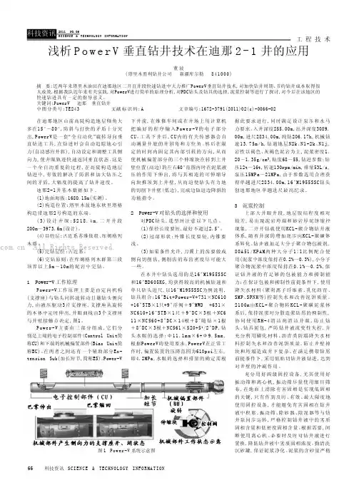 浅析PowerV垂直钻井技术在迪那21井的应用