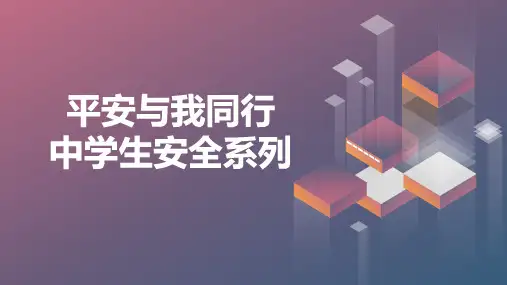 平安与我同行中学生安全系列九年级主题班会通用课件(共22张PPT)