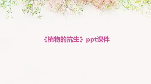 《植物的抗生》课件
