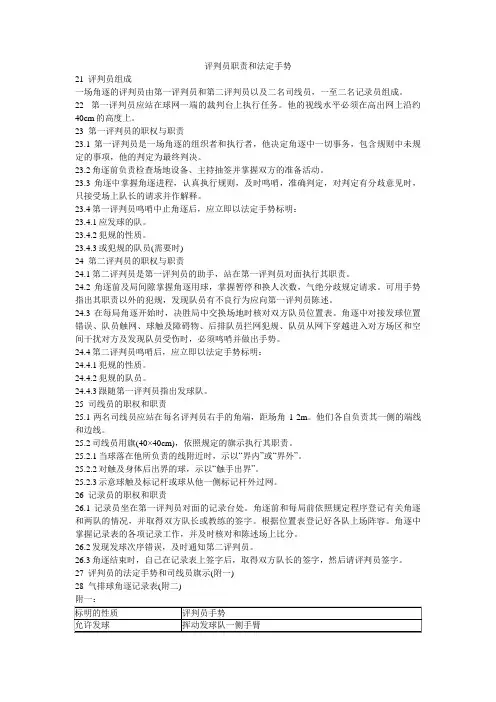 气排球裁判员规则和手势(图片版)