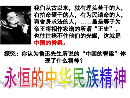 《永恒的中华民族精神》课件