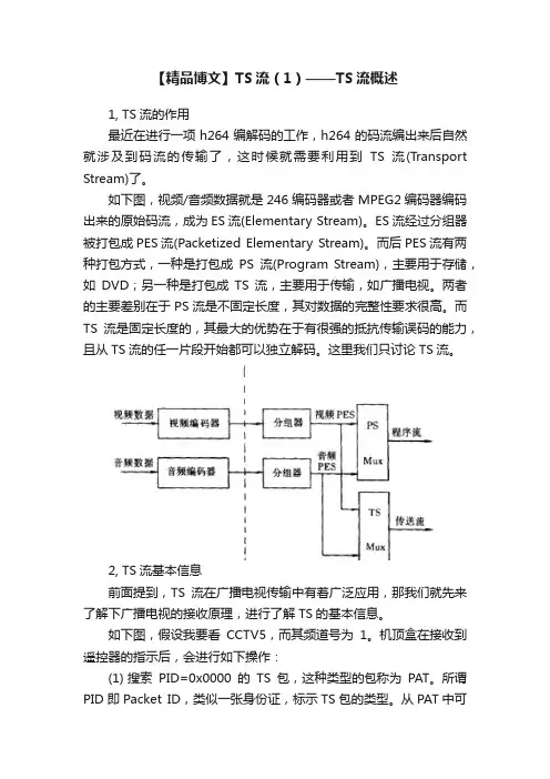 【精品博文】TS流（1）——TS流概述