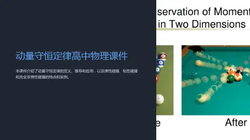 动量守恒定律高中物理课件