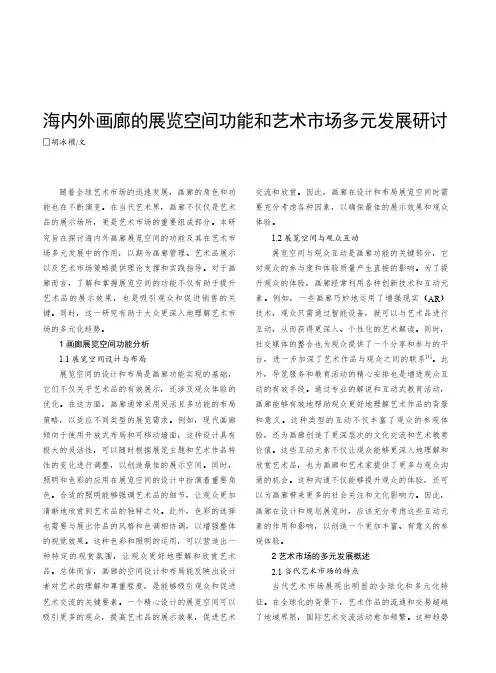 海内外画廊的展览空间功能和艺术市场多元发展研讨