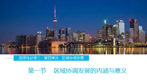 区域协调发展的内涵与意义-高二地理课件(鲁教版2019选择性必修2)