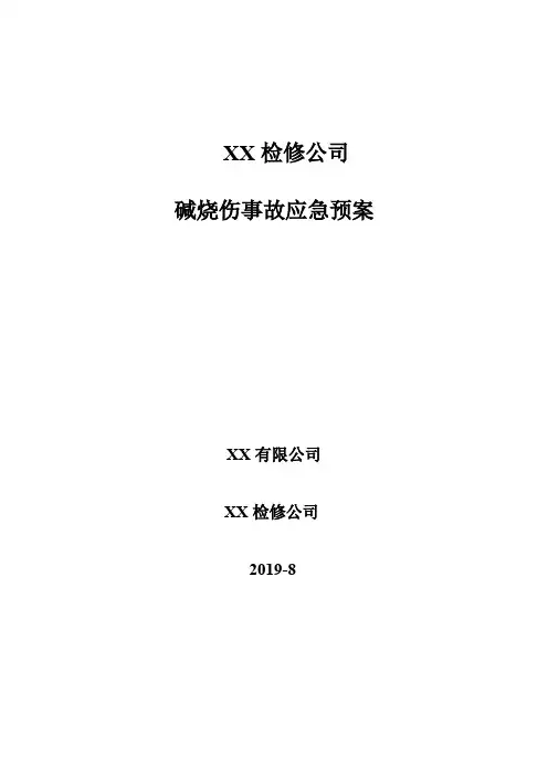 碱烧伤应急预案