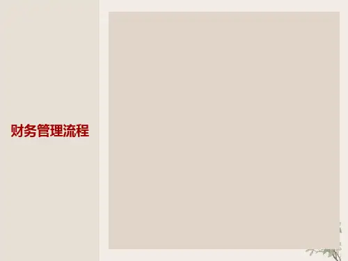 餐饮管理公司财务流程图