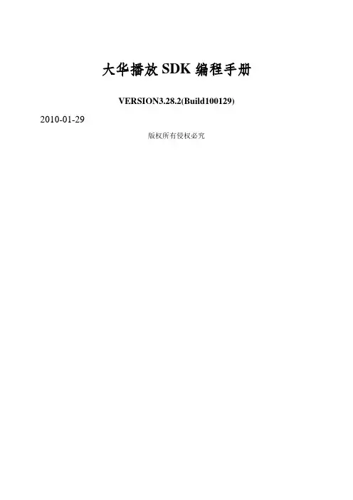 大华播放SDK开发手册