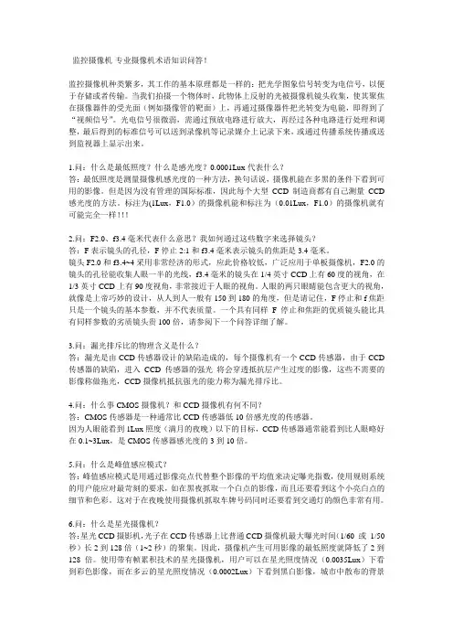 cctv camera 基本资料