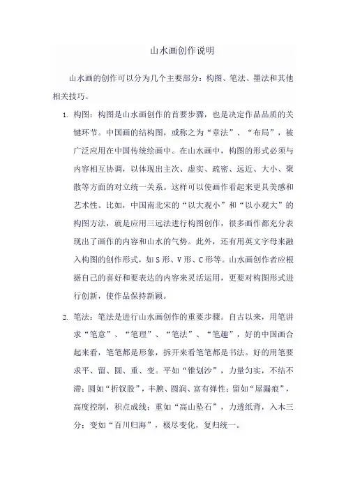 山水画创作说明