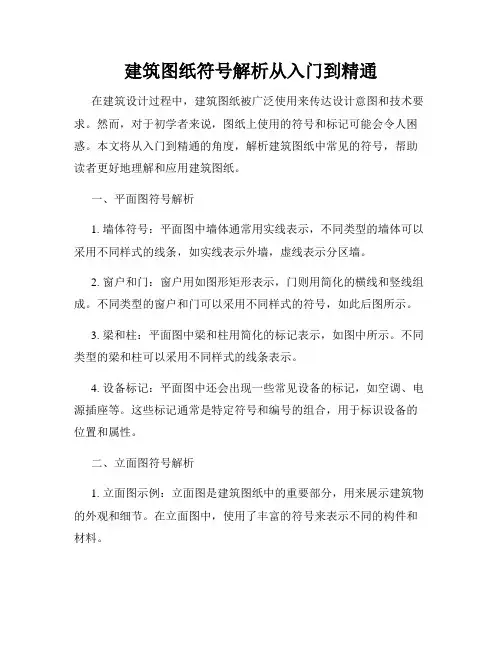 建筑图纸符号解析从入门到精通