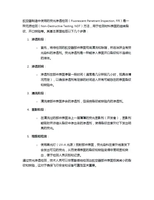 航空器荧光渗透原理