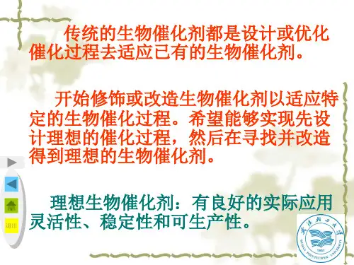 酶的化学修饰
