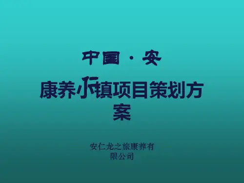 康养小镇策划方案PPT