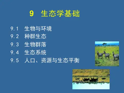 -生态学基础ppt课件