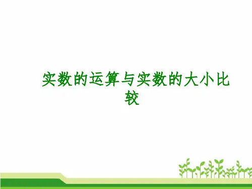 初三数学一轮复习课件-┃实数的运算与实数的大小比较