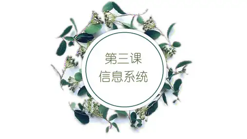 第3课 信息系统