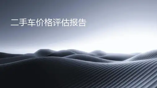 二手车价格评估报告