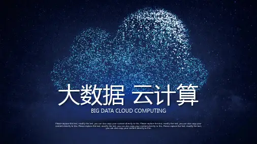 云服务器大数据服务器商务科技云计算ppt