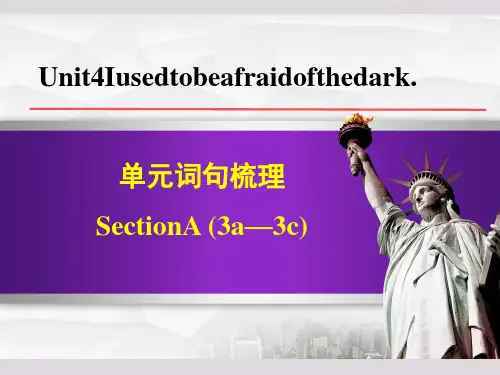 人教版九年级上册英语Unit4 单元词句梳理SectionA(3a-3c)